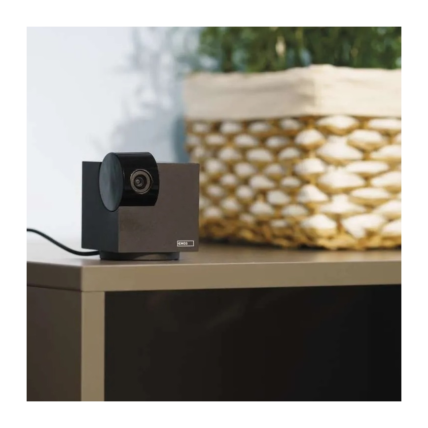 Pametna unutrašnja rotirajuća kamera sa senzorom pokreta GoSmart 5V Wi‑Fi Tuya crna