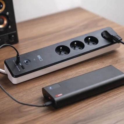 Pametni produžni kabl sa prekidačem GoSmart 4Z + 1x USB-A + 1x USB-C, 2 m, Wi-Fi Tuya