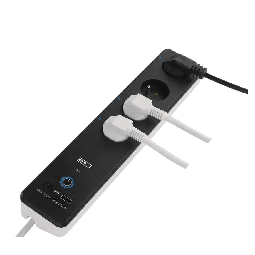 Pametni produžni kabl sa prekidačem GoSmart 4Z + 1x USB-A + 1x USB-C, 2 m, Wi-Fi Tuya