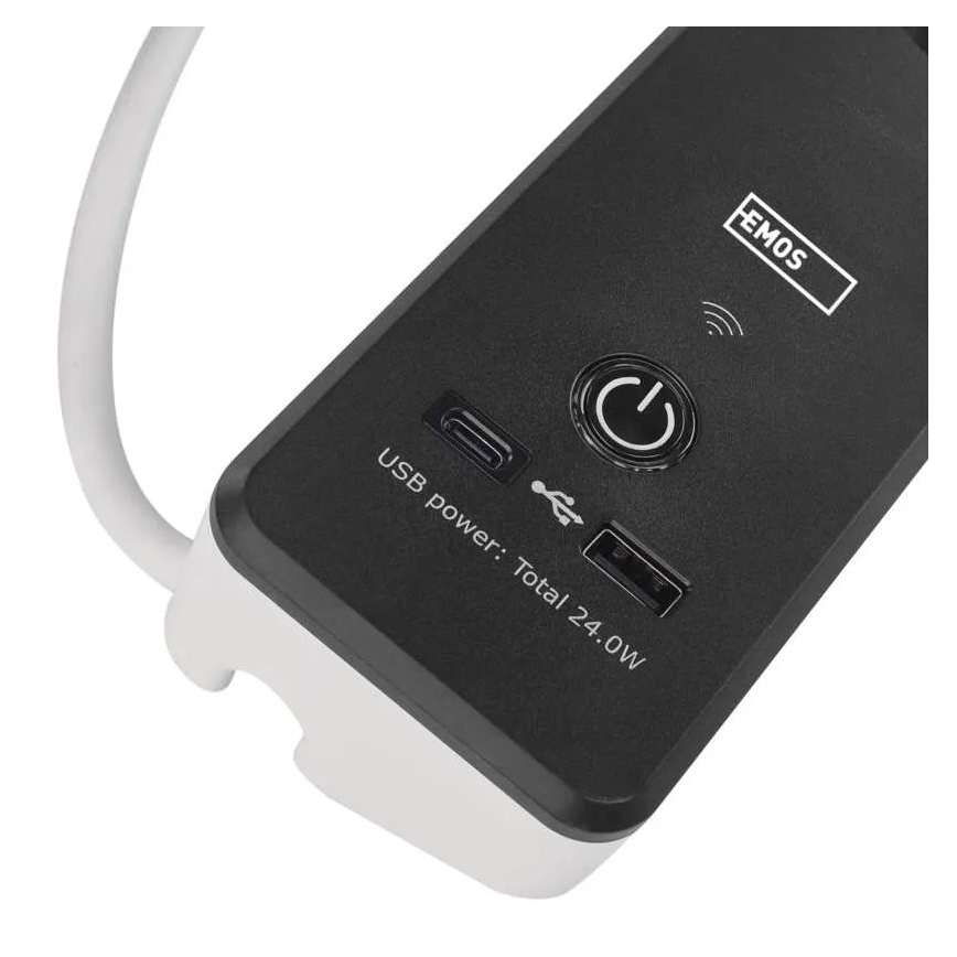 Pametni produžni kabl sa prekidačem GoSmart 4Z + 1x USB-A + 1x USB-C, 2 m, Wi-Fi Tuya