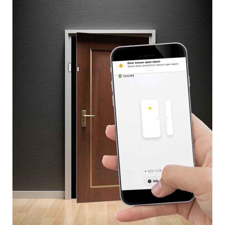 Pametni senzor za prozore i vrata 2xAAA Wi-Fi Tuya