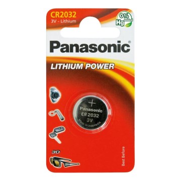 Panasonic - 1 kom litijumska dugmetasta baterija CR2032 3V 220 mAh