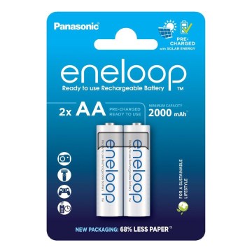 Panasonic - 2 kom punjivih AA baterija Eneloop 2000 mAh