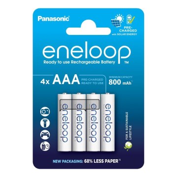 Panasonic - 4 kom punjive baterije AAA Eneloop 800 mAh