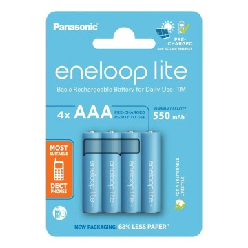 Panasonic - 4 kom punjivih AAA baterija Eneloop Lite 550 mAh