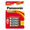 Panasonic - 4 komada alkalnih AAA baterija Pro Power 1,5 V 1200 mAh