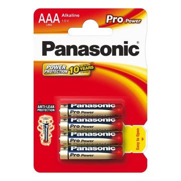 Panasonic - 4 komada alkalnih AAA baterija Pro Power 1,5 V 1200 mAh