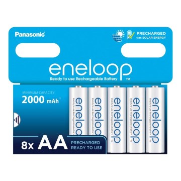 Panasonic - 8 kom punjivih AA baterija Eneloop 2000 mAh