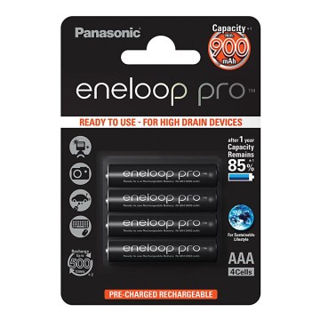 Panasonic Eneloop Pro BK-4HCDE/4BP - 4 kom. punjivih AAA baterija Eneloop Pro NiMH/1