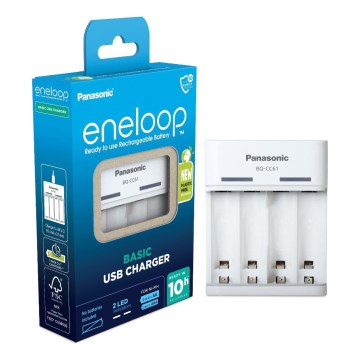 Panasonic - Punjač baterija Eneloop 4xAA/AAA 5V