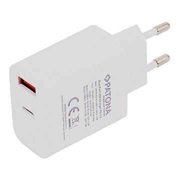 PATONA - Adapter sa USB i USB-C izlazom 18W Power Delivery