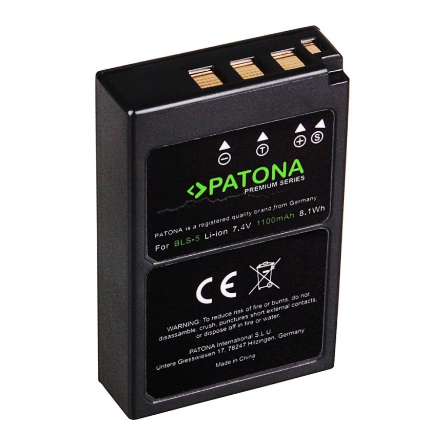 PATONA - Baterija Olympus BLS5 1100mAh Li-Ion Premium