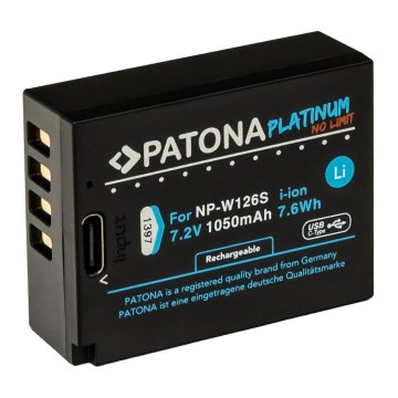 PATONA - Baterija za Fujifilm NP-W126S 1050 mAh Li-Ion Platinum, USB-C punjenje