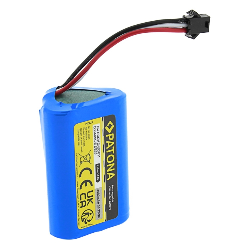 PATONA - Baterija za seriju Ecovacs Deebot D36 3400mAh Li-ion 10,8V