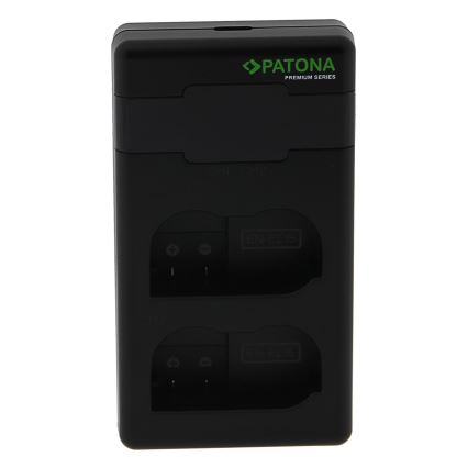 PATONA - Brzi dupli punjač za Nikon EN-EL15/EN-EL15C + USB-C kabl 0,6 m