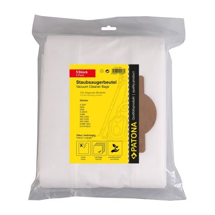 PATONA - Vrećice za usisivače KÄRCHER A2201/2204/2504/3.300/5.800 - 5 komada