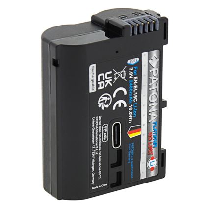 PATONA - Zamenska baterija za Nikon EN-EL15C 2600mAh Li-Ion Platinum USB-C