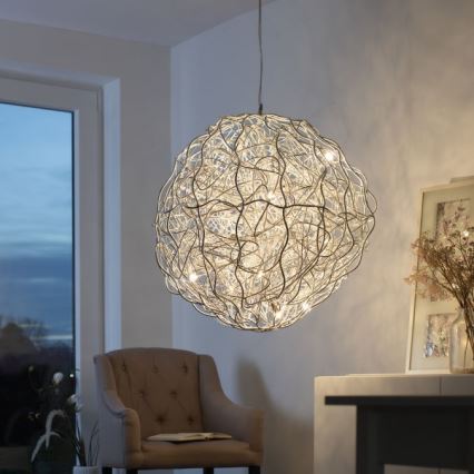 Paul Neuhaus 2019-21 - Luster na sajli SAREA 15xG9/40W/230V srebran