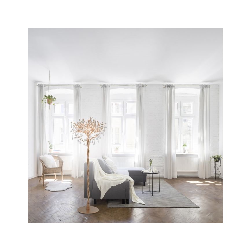 Paul Neuhaus 232-11 - Stojeća lampa ICICLE 5xG9/40W/230V bakrena