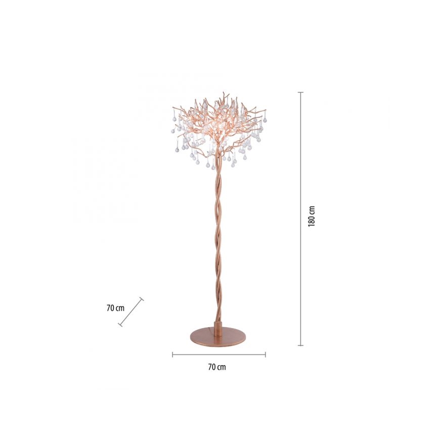Paul Neuhaus 232-11 - Stojeća lampa ICICLE 5xG9/40W/230V bakrena