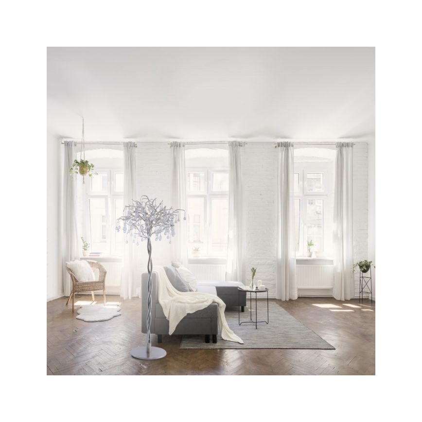 Paul Neuhaus 232-55 - podna lampa ICICLE 5x G9/40W, 230V, sjajni hrom