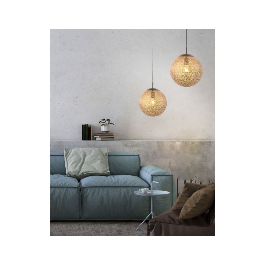 Paul Neuhaus 2420-48 - Luster na sajli GRETA 1xE27/60W/230V, prečnik 30 cm