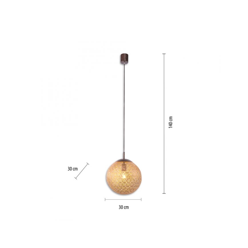 Paul Neuhaus 2420-48 - Luster na sajli GRETA 1xE27/60W/230V, prečnik 30 cm