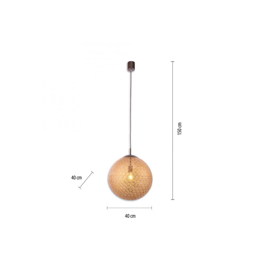 Paul Neuhaus 2421-48 - Luster na sajli GRETA 1xE27/60W/230V, prečnik 40 cm