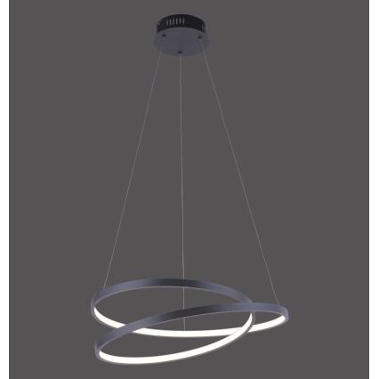 Paul Neuhaus 2472-18 - LED prigušiva luster na sajli ROMAN LED/30W/230V crna