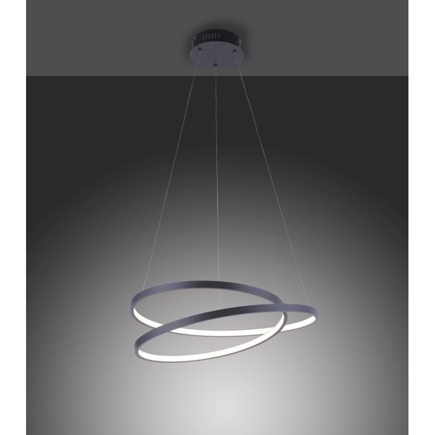 Paul Neuhaus 2472-18 - LED prigušiva luster na sajli ROMAN LED/30W/230V crna