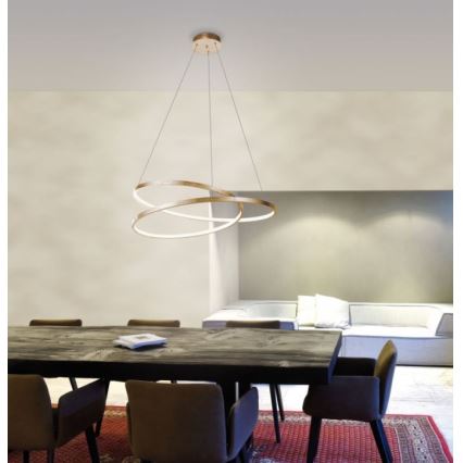 Paul Neuhaus 2474-12 - LED prigušiva luster na sajli ROMAN LED/40W/230V zlatna