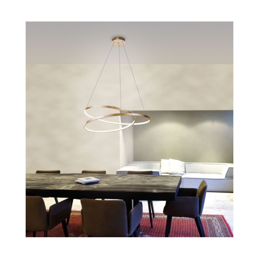 Paul Neuhaus 2474-12 - LED prigušiva luster na sajli ROMAN LED/40W/230V zlatna