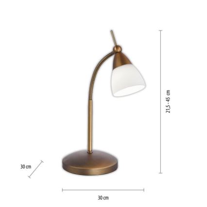 Paul Neuhaus 4001-11 - LED prigušiva stona lampa na dodir PINO 1xG9/3W/230V bakar