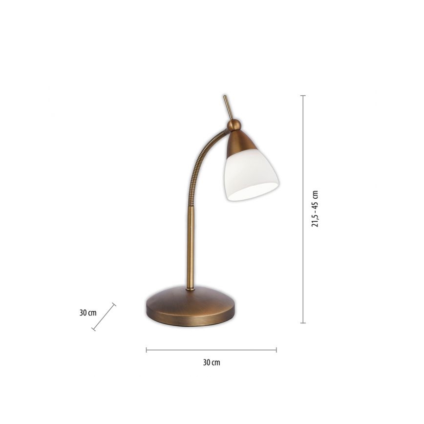 Paul Neuhaus 4001-11 - LED prigušiva stona lampa na dodir PINO 1xG9/3W/230V bakar