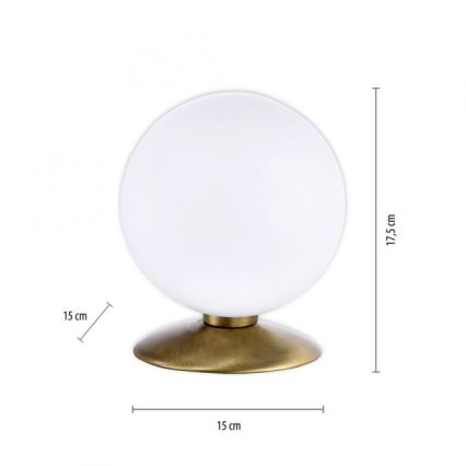 Paul Neuhaus 4013-11 - LED stona lampa BUBBA sa dodirnim prigušivačem, 1xG9/3W/230V, mesing