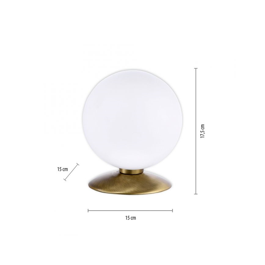 Paul Neuhaus 4013-11 - LED stona lampa BUBBA sa dodirnim prigušivačem, 1xG9/3W/230V, mesing