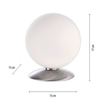 Paul Neuhaus 4013-55 - LED prigušiva dodirna stona lampa BUBBA 1xG9/3W/230V mat hrom