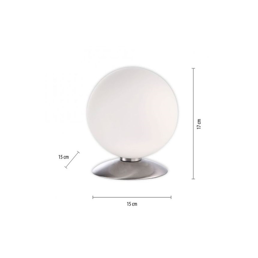 Paul Neuhaus 4013-55 - LED prigušiva dodirna stona lampa BUBBA 1xG9/3W/230V mat hrom