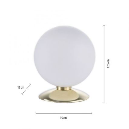 Paul Neuhaus 4013-60 - LED prigušiva dodirna stona lampa BUBBA 1xG9/3W/230V zlatna