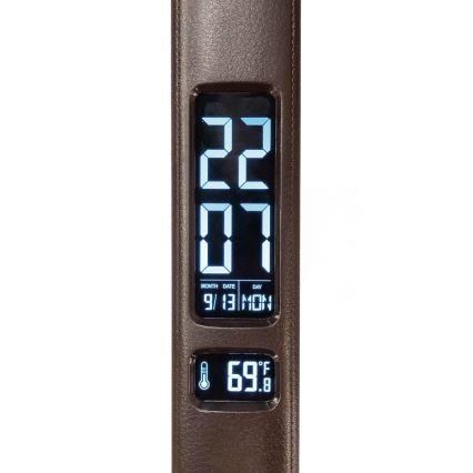 Paul Neuhaus 4595-23 - LED stolna lampa ADRIANO, prigušiva, upravljana dodirom, sa bežičnim punjenjem, LED/5W/230V, braon