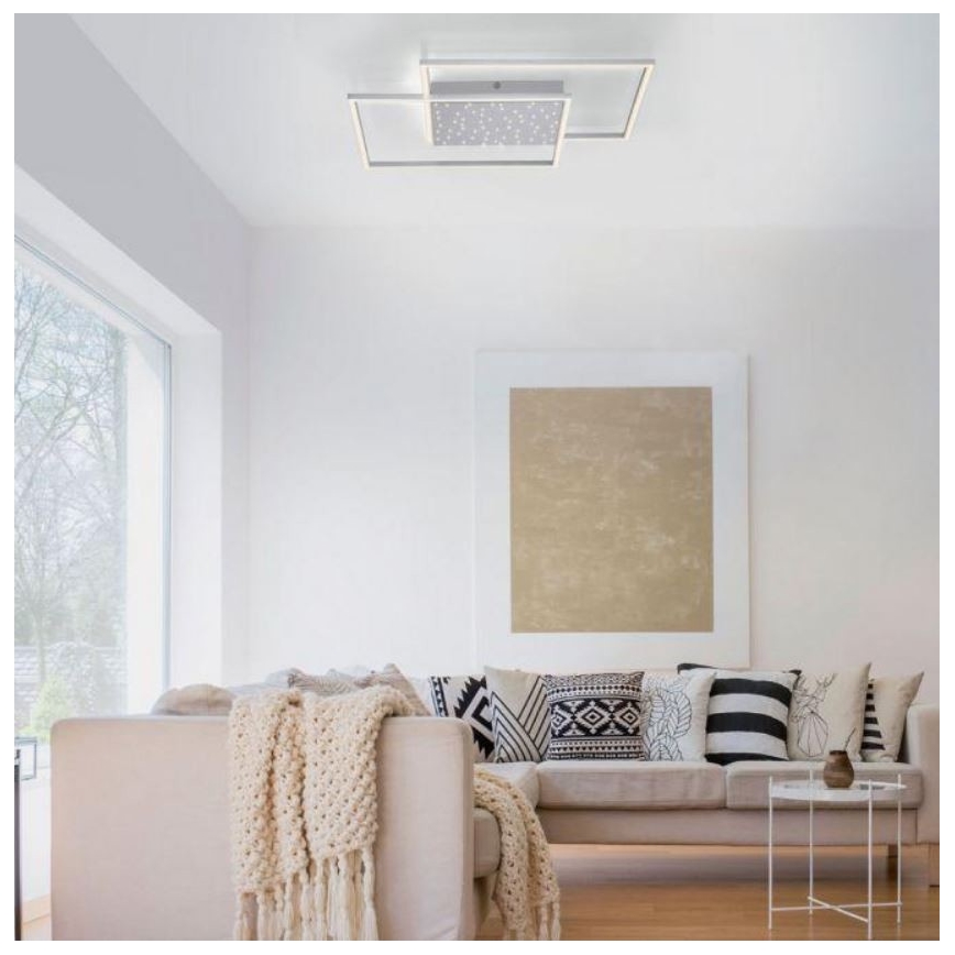 Paul Neuhaus 6024-55 - LED prigušiva prislonjen luster YUKI LED/49W/230V + daljinski upravljač