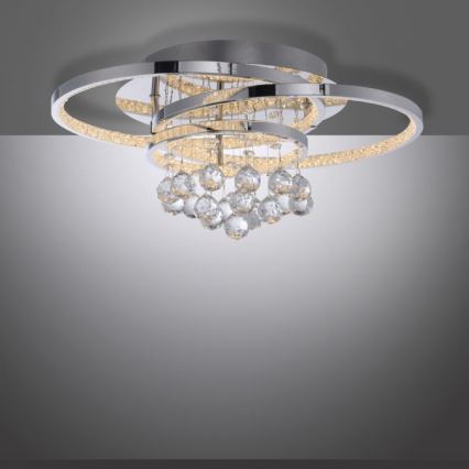 Paul Neuhaus 6267-17 - LED plafonsko svetlo ROTAZO, prigušiva, LED/32W/230V, prečnik 45 cm, sjajni hrom