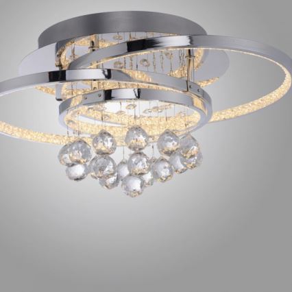 Paul Neuhaus 6267-17 - LED plafonsko svetlo ROTAZO, prigušiva, LED/32W/230V, prečnik 45 cm, sjajni hrom