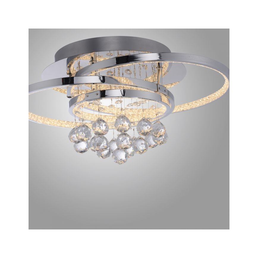 Paul Neuhaus 6267-17 - LED plafonsko svetlo ROTAZO, prigušiva, LED/32W/230V, prečnik 45 cm, sjajni hrom