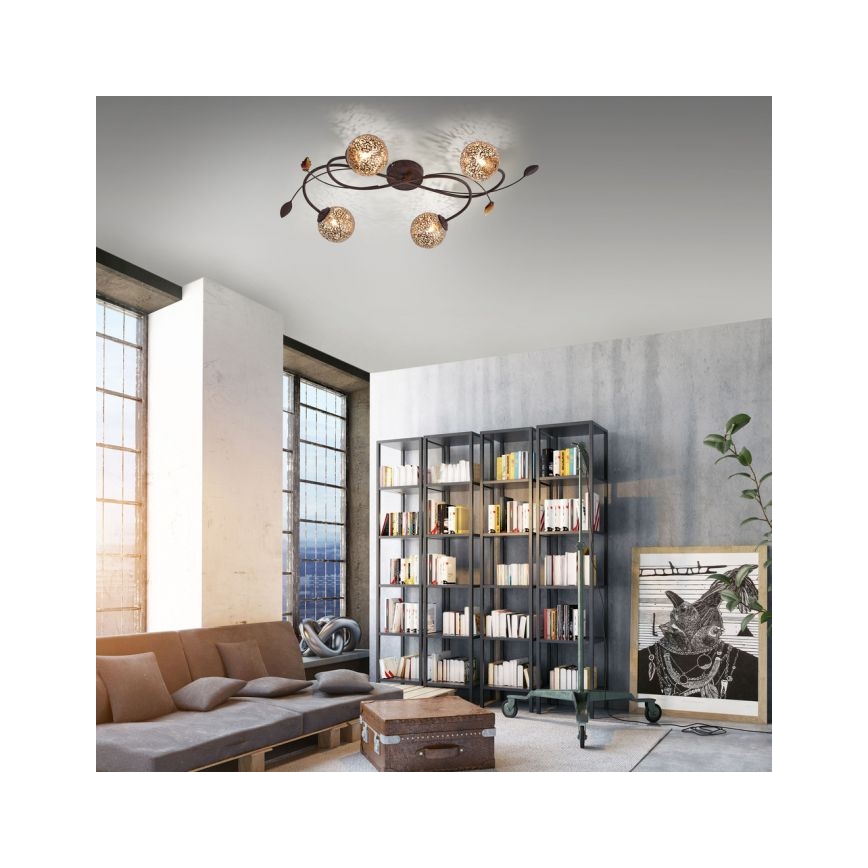 Paul Neuhaus 6395-48 - Plafonski luster GRETA 4xG9/40W/230V