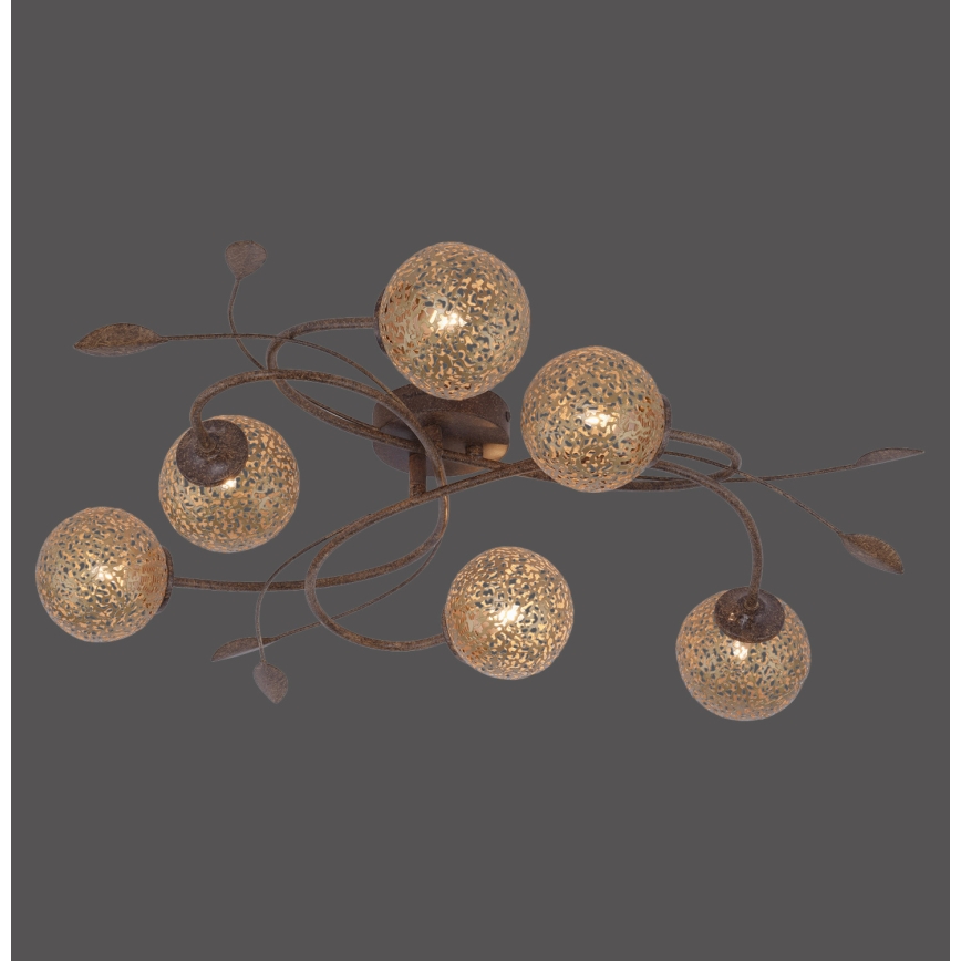 Paul Neuhaus 6398-48 - Plafonski luster GRETA 6xG9/40W/230V