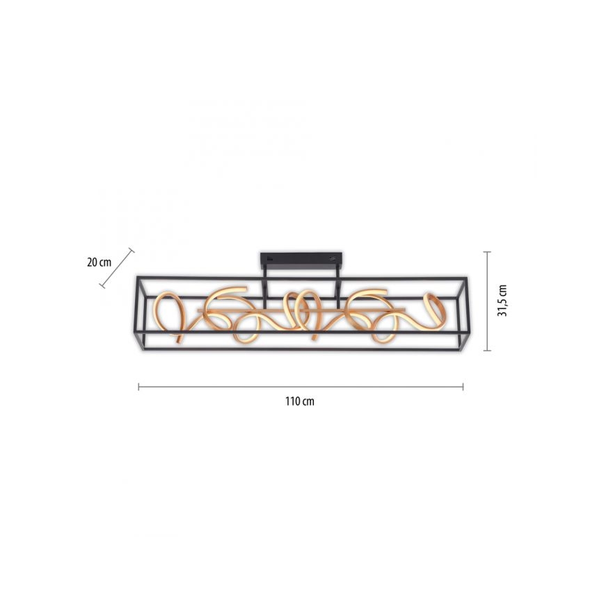 Paul Neuhaus 6473-18 - LED prigušiva luster na šipci SELINA 4xLED/10,2W/230V