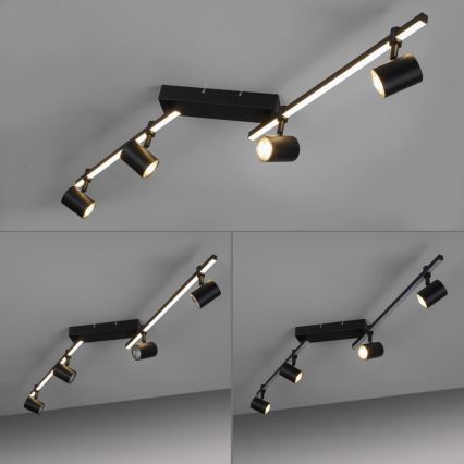 Paul Neuhaus 6525-18 - LED spot svetiljka BARIK 4xGU10/4,5W/230V + LED/10W