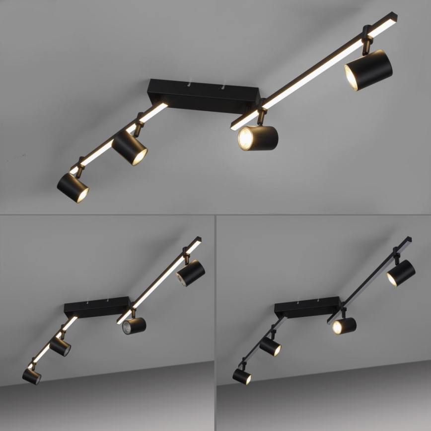 Paul Neuhaus 6525-18 - LED spot svetiljka BARIK 4xGU10/4,5W/230V + LED/10W