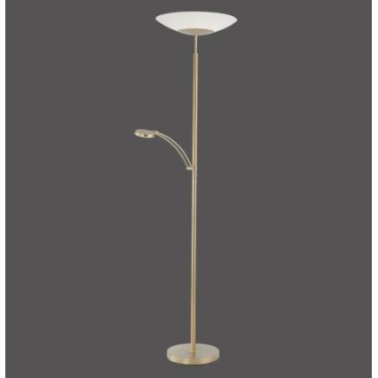 Paul Neuhaus 655-60 - LED prigušiva podna lampa ALFRED LED/28W/230V+LED/4W/230V mesing